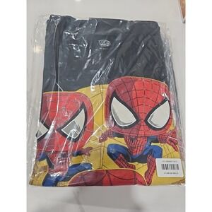 Marvel Universe Spiderman No Way Home Funko Tees L Size Black  Free Shipping!